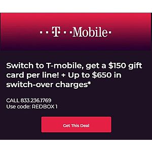 join T-mobile and get $150 gift card for each new line