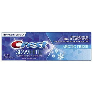 Select 3oz-5.4oz Crest Toothpaste  $1 AC Free Curbside Pickup, Walgreens