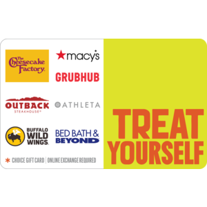 15% Bonus on $50 Happy eGift Cards: $57.50 Treat Yourself GC (Macy's, More) $50 & More (Email Delivery)
