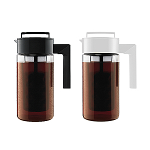 Takeya USA Cold Brew Coffee Maker x2 - 1 qt Black + 1 qt White - $19.59