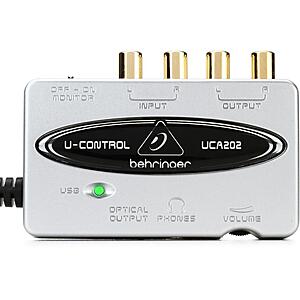Behringer U-Control UCA202 USB Audio Interface $9.99