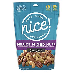 16-Oz Nice! Deluxe Mixed Nuts With Sea Salt 4.25 + Free Store Pickup