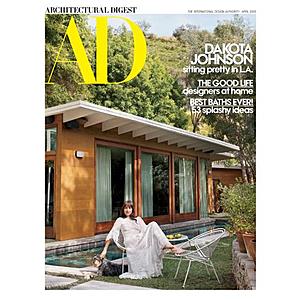 Architectural Digest magazine 1 year $5.75
