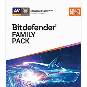 Bitdefender Family Pack 2021 15 device\2 year  $29.99