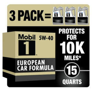 Mobil 1 Full Synthetic Motor Oil 5W-40, 5 Quart Jug (Pack of 3) $24.47 YMMV