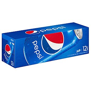 12-Pack 12-Oz Pepsi Products: Pepsi, Mtn Dew, Diet Pepsi & More 6 for $16 + Free Store Pickup
