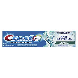 3-Count 7-oz Crest Premium Plus Anti-Bacterial Toothpaste + $5 Walgreens Cash $7 + Free Store Pickup on Orders $10+