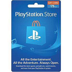 Sam's Club Sony PlayStation Store $75 Gift Card - $69.98