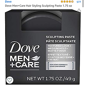 Dove Men+Care Hair Styling Sculpting Paste 1.75 oz (2-pk) - $3.60