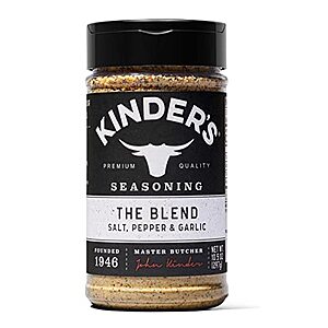 10.5-oz. Kinder's The Blend Seasoning (Salt, Pepper & Garlic Mix) $4.25