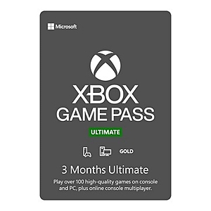 3-Month Xbox Game Pass Ultimate Membership (Email Delivery) $25