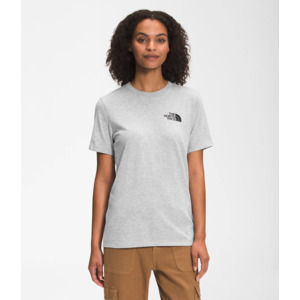 The North Face Women's Short-Sleeve Box NSE Tee (Light Grey Heather) $12 + Free Shipping