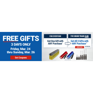 Choice of 3 Free 3/24 – 3/26 w/ any purchase– Harbor Freight