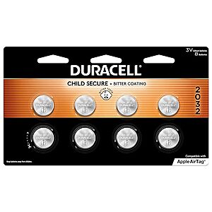 $6.15 /w S&S: 8-Count Duracell CR2032 3V Cell Lithium Coin Battery