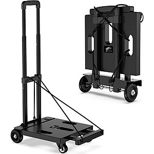 Prime Members: SOYO Folding 265-Lb Capacity Hand Truck Dolly Cart (Black or Blue) $29 + Free Shipping