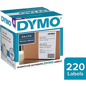 Dymo 4x6 Dymo 8 Rolls 440 Labels $23