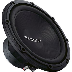 Kenwood Road Series 12" Single-Voice-Coil 4-Ohm Subwoofer Black  - Best Buy $29.99