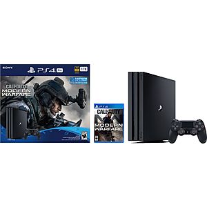 1TB Sony PlayStation 4 Pro Call of Duty: Modern Warfare Console Bundle $299 + Free Shipping