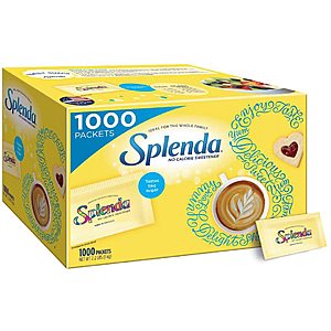 1000 Packets, 2.2 lbs Splenda No Calorie Sweetener Value Pack - $11.66 with S&S and Coupon