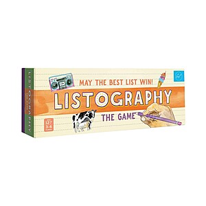 Listography: The Game: May The Best List Win! Board Game $8.75 or less w/ SD Cashback at Macy's w/ Free Curbside Pickup