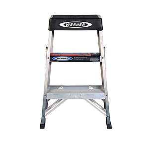 2' Werner Aluminum Type 1A 300-Lb Capacity Step Ladder $35 or less w/ SD Cashback at Ace Hardware w/ Free Store Pickup