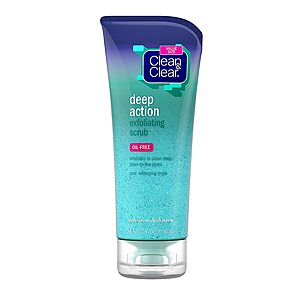 7-Oz Clean & Clear Oil-Free Deep Action Exfoliating Facial Scrub $3.59 + Free S&H w/ Prime or $25+