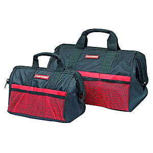 2-Piece Craftsman Ballistic Nylon Tool Bag Set (Black/Red) $10 or less w/ SD Cashback at Ace Hardware w/ Free Store Pickup
