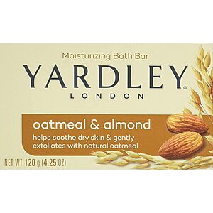 4.25-Oz Yardley London Oatmeal and Almond Bar Soap $0.70 + Free Store Pickup (Orders $10+)