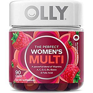 OLLY Gummy Vitamins: 60-Ct Daily Energy, 90-Ct Women's Multivitamin (Berry) $6.40 each & More w/ S&S