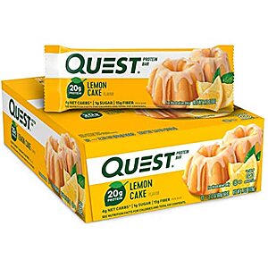 *Back* 12-Count Quest Nutrition Protein Bar (Lemon Cake) $14.95 w/ S&S + Free S&H w/ Prime or $25+