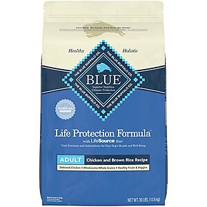 30-Lbs Blue Buffalo Life Protection Formula Adult Dry Dog Food (Chicken & Brown Rice) $30 w/ Subscribe & Save