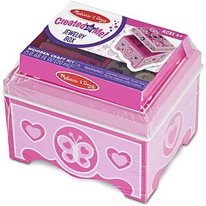 Melissa & Doug Created by Me! Wooden Jewelry Box Craft Kit $7.60 + Free Shipping w/ Prime or on $25+