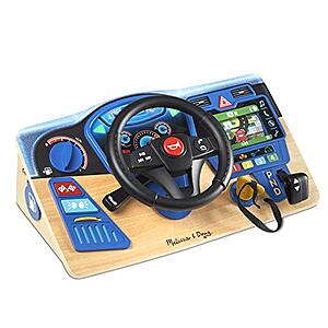 Melissa & Doug Vroom & Zoom Interactive Wooden Dashboard Steering Wheel Toy $21 + Free Shipping