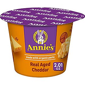 12-Pack 2.01-Oz Annie’s Microwave Mac & Cheese Organic Pasta Single-Serving Cups (Real Aged Cheddar) $11.15 w/ S&S + Free S&H w/ Prime or $25+