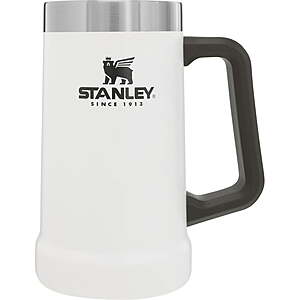 24-Oz Stanley Classic Insulated Beer Stein w/ Big Grip Handle (White) $14.95