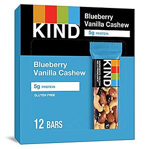 12-Count 1.4-Oz KIND Fruit & Nut Bars (Blueberry Vanilla Cashew) $8.55 w/ S&S + Free Shipping w/ Prime or on $25+