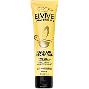 5.1-Oz L'Oreal Paris Elvive Total Repair 5 Protein Recharge Leave In Conditioner Treatment and Heat Protectant $3.75 w/ S&S + Free S&H w/ Prime or $25+