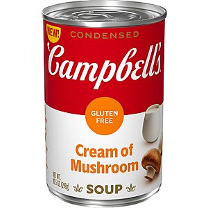 10.5-Oz Campbell's Condensed Gluten-Free Cream of Mushroom Soup $1 + Free Shipping w/ Prime or on $25+