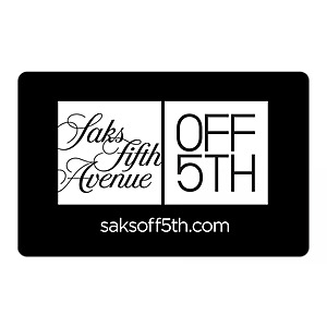 $20 Saks Fifth Avenue OFF 5TH eGift Card (Digital Delivery) $12