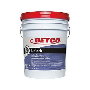 5-Gallons Betco Unlock Floor Stripper (2,000 sq. ft coverage) $53.20 + Free Shipping