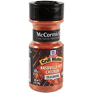 3-Oz McCormick Grill Mates Nashville Hot Chicken Seasoning $2 w/ S&S + Free S&H w/ Prime or $25+