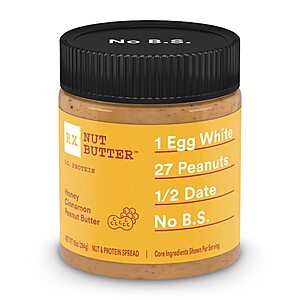 2-Pack 10-Oz RX Nut Butter Peanut Butter (Honey Cinnamon) $7.45 w/ S&S + Free S&H w/ Prime or $35+