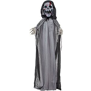 74" Haunted Hill Farm Lighted Animatronic Reaper Free Standing Decoration $20 at Lowe's w/ Free Store Pickup