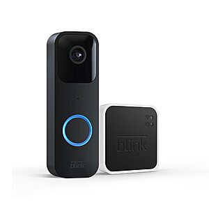 Blink Video HD Doorbell + Sync Module 2 (Black or White) $47.50 + Free Shipping