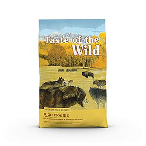 TOTW Dog Food 50% Off: 28-Lbs Taste of the Wild High Prairie Canine Grain-Free Recipe w/ Roasted Bison and Venison Adult Dry Dog Food $26.55 w/ S&S + Free S&H w/ Prime or on $35+
