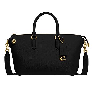 Coach: Select Handbags 50% Off: Cara Satchel (Black) $197.50 & More + Free Shipping