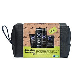 4-Piece NIVEA Men Clean Deep Skin Care Gift Set $11.45 w/ S&S  + Free Shipping w/ Prime or on $35+