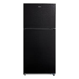 18.1-cu ft Midea Top-Freezer Refrigerator: Stainless Steel, Black or White $488 + Free Store Pickup