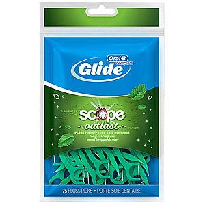75-Count Glide Complete with Scope Outlast Floss Picks (Mint) $1.80 + Free Store Pickup on $10+