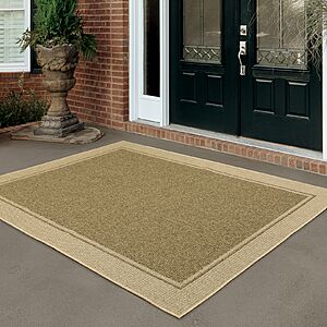8' x 10' Style Selections Natural Indoor/Outdoor Border Area Rug (Brown) $47 at Lowe's w/ Free Store Pickup (YMMV)